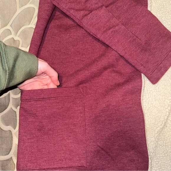 Eddie Bauer Fleece Cranberry Sweater - Picture 2 of 5